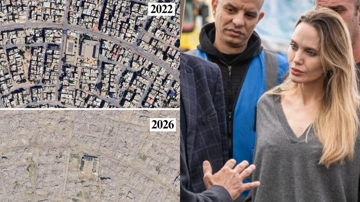 Angelina Jolie highlights Gaza destruction in satellite images, calls for urgent aid