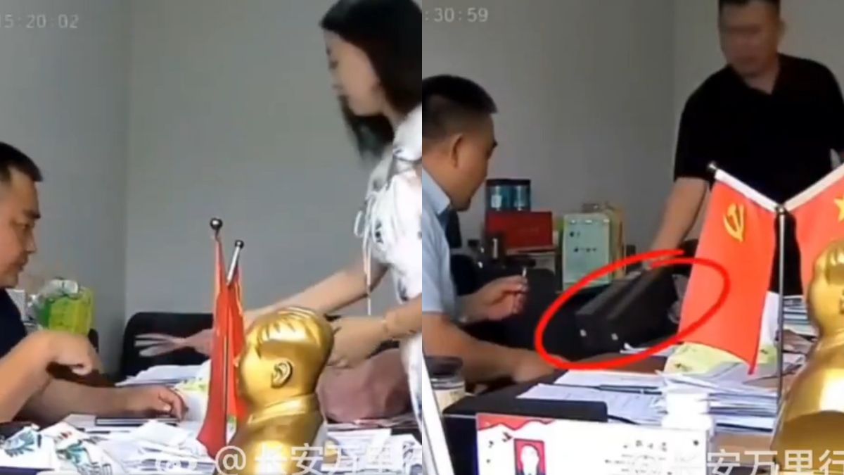 China sacks state-owned company chairman after office camera allegedly captured repeated cash gift exchanges