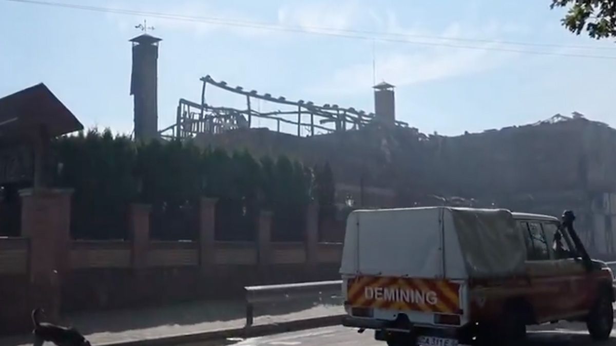 Russian strike on ammunition store near Kyiv kills at least 37 in Bucha district