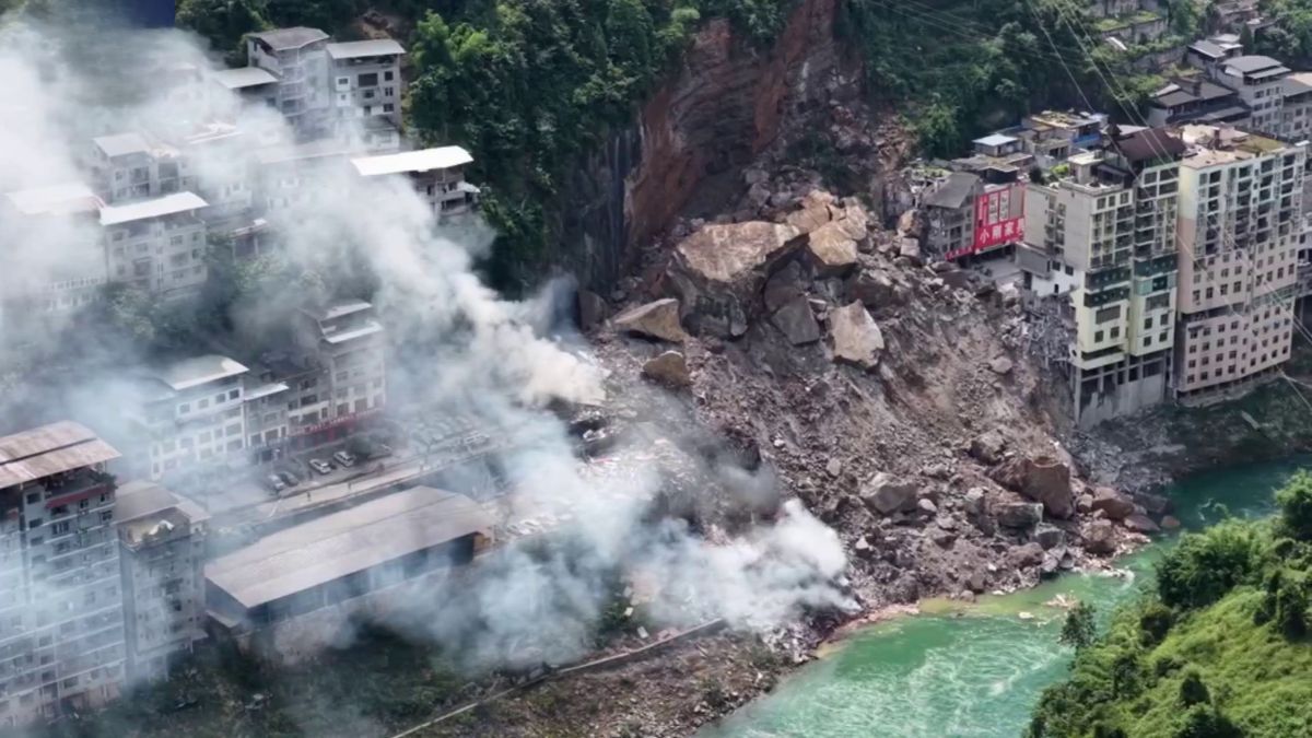 At least eight dead and 34 missing after landslide crushes buildings in Chongqing