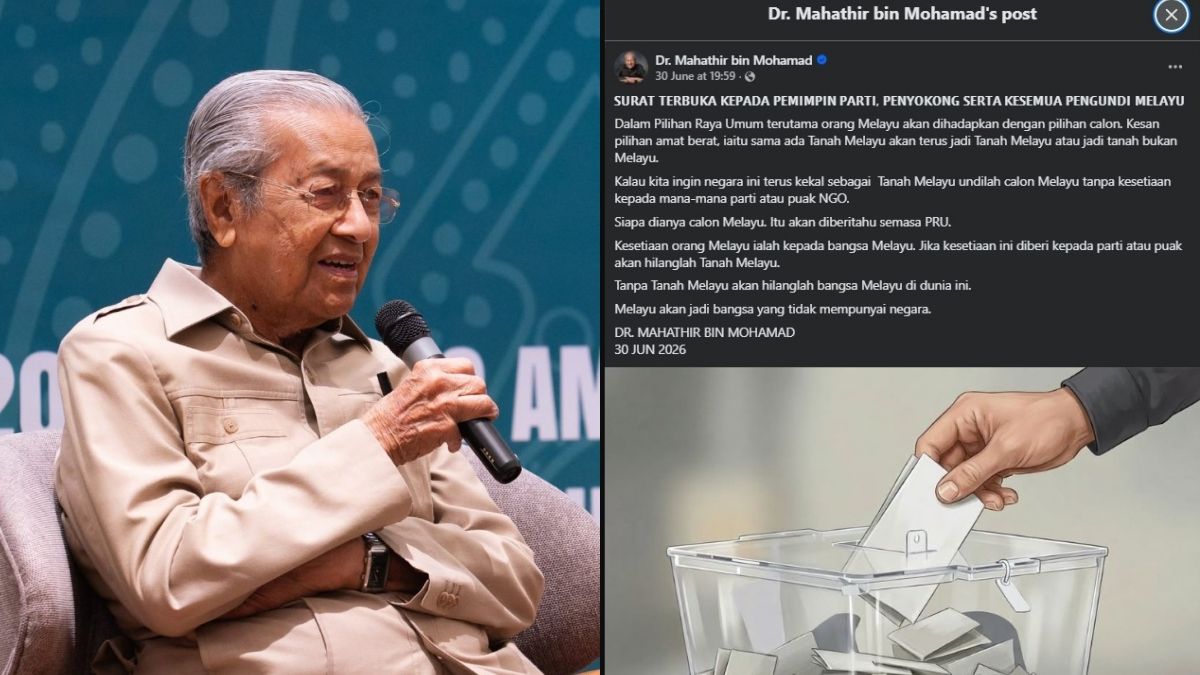 Mahathir urges Malays to back only Malay candidates, sparking criticism over race-based voting
