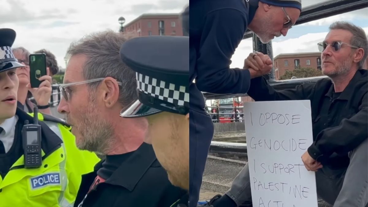 Massive Attack frontman Robert Del Naja arrested at Liverpool protest