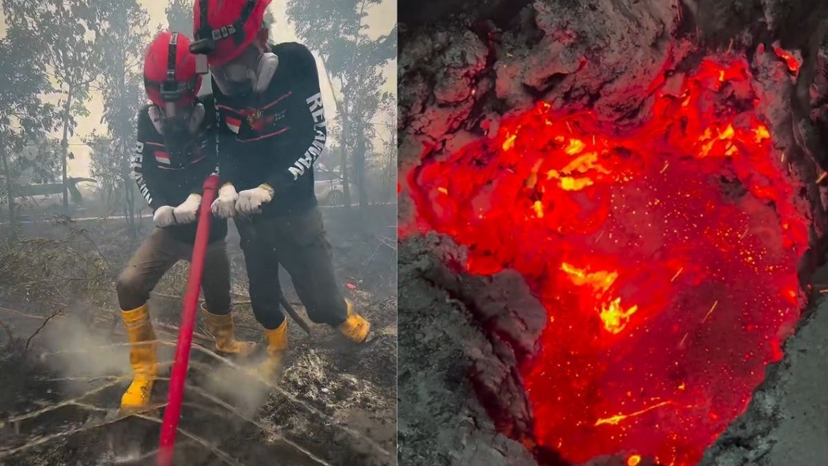Volunteers battle underground fires as peatland blazes persist in Indonesia’s Central Kalimantan