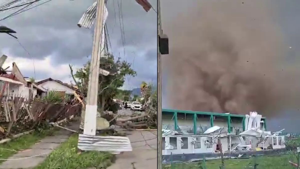Preliminary EF-2 tornado damages homes and school in Chile, leaving over 7,000 without power
