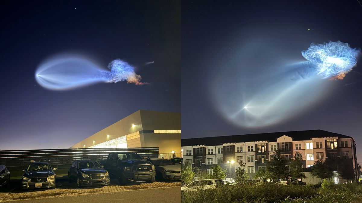 SpaceX rocket launch creates glowing ‘space jellyfish’ cloud over US